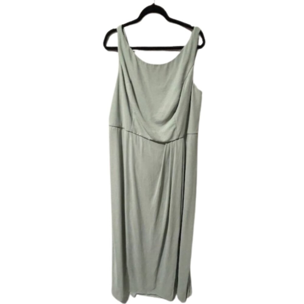 DB Studio Celebrate by David’s Bridal-Dusty Sage Bridesmaid Dress-Chiffon sz 24